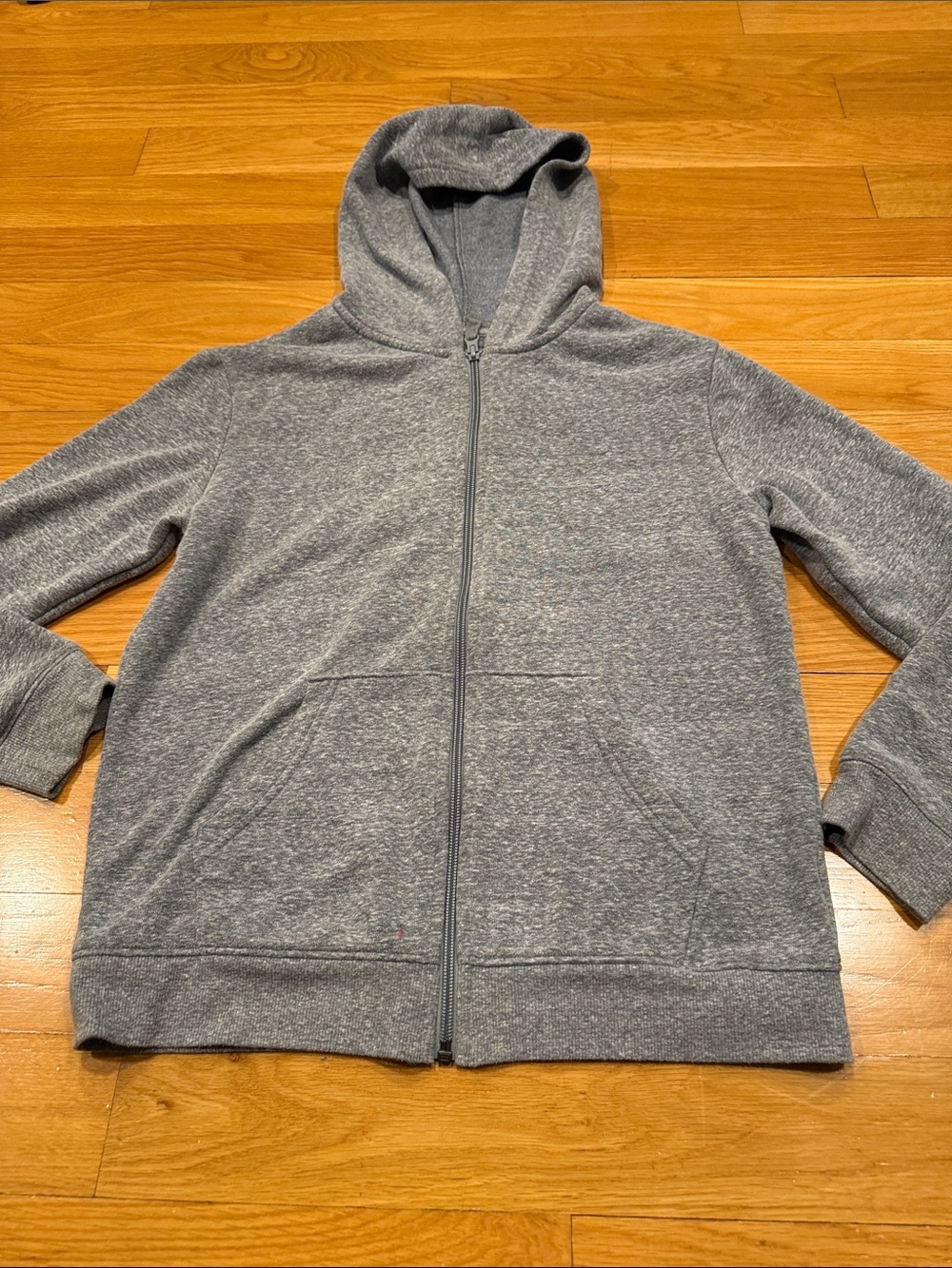 Cat & Jack boys gray zip up hoodie size large 10-12.